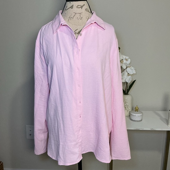 grand & greene Tops - Light Pink Button-Up Shirt